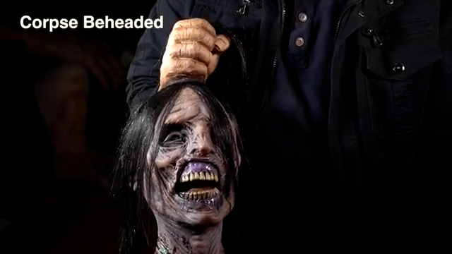 Corpse Beheaded Severed Head Prop